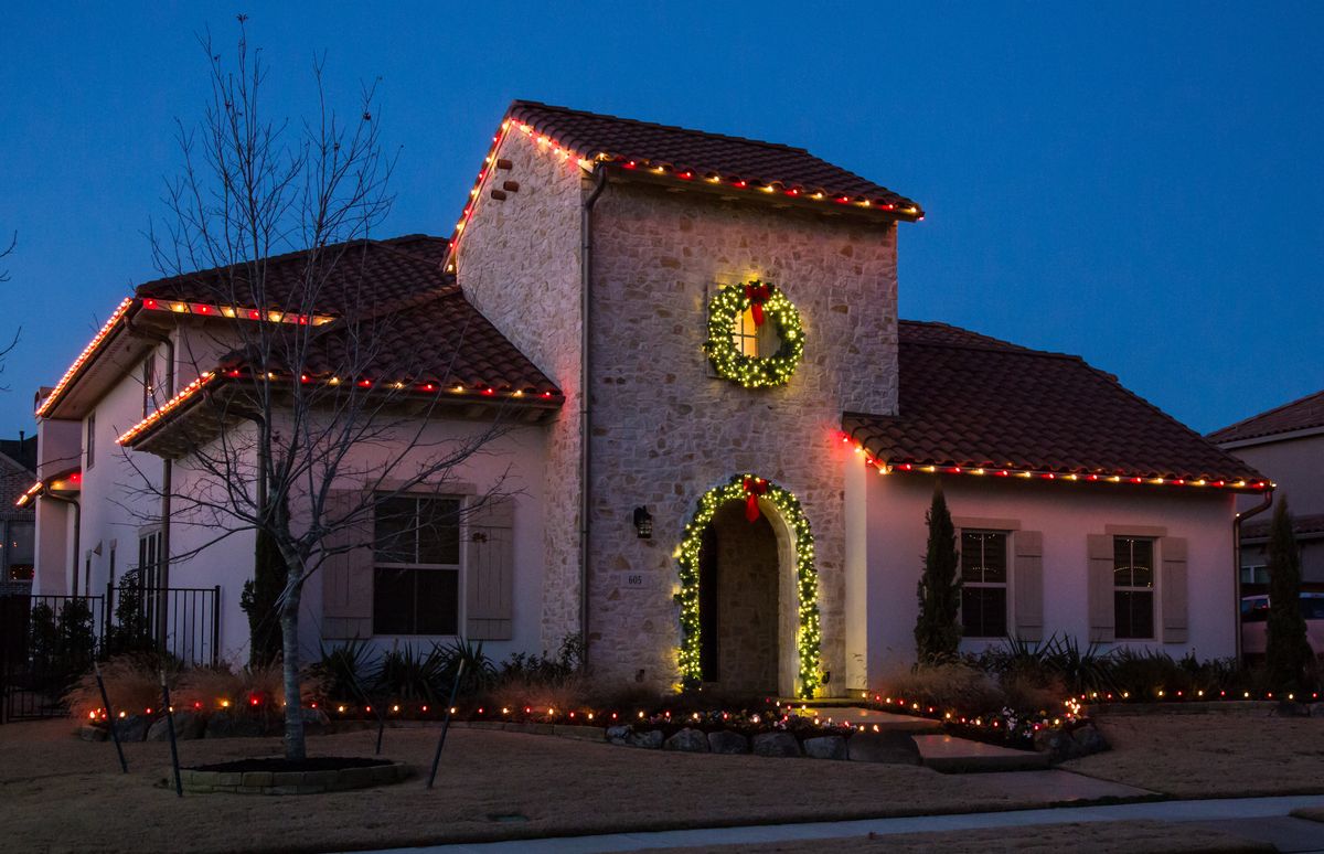 Holiday lights installation video thumbnail